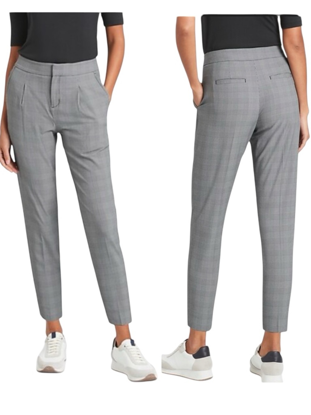 Banana Republic High Rise Tapered Performance Stretch Pants Size 10 Long